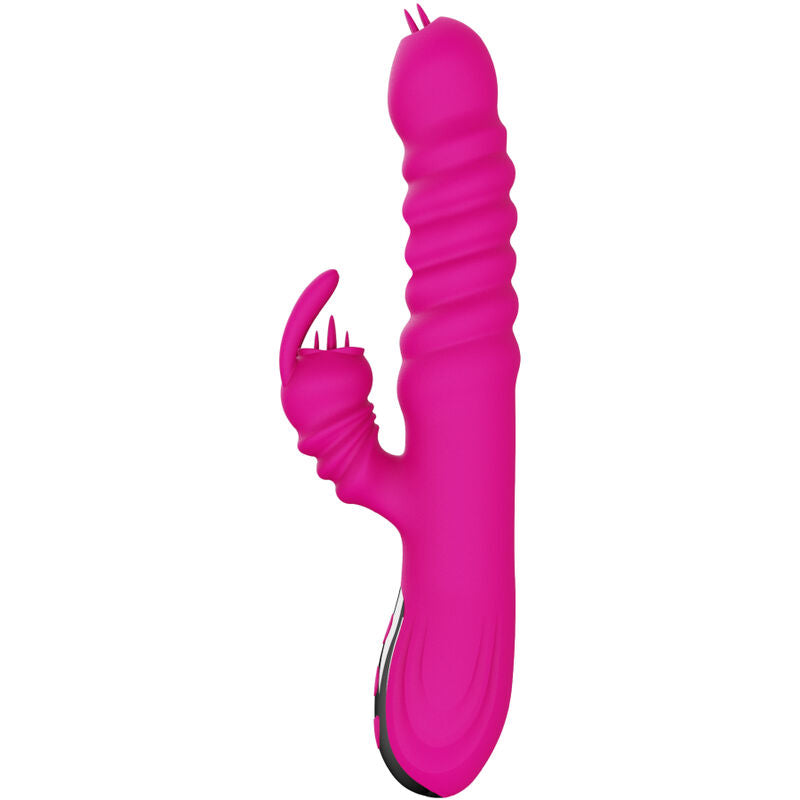 ARMONY - MULTIFUNCTIONAL RABBIT VIBRATOR DOUBLE TONGUE HEAT EFFECT FUCHSIA