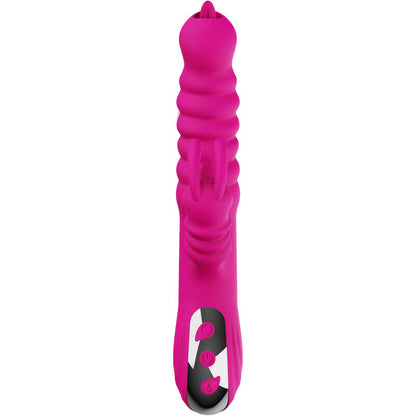 ARMONY - MULTIFUNCTIONAL RABBIT VIBRATOR DOUBLE TONGUE HEAT EFFECT FUCHSIA