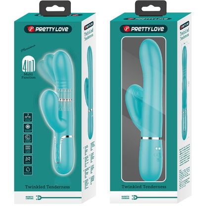 PRETTY LOVE Vibrador Punto G Multifunción Verde Agua – Estimulador Con 7 Modos De Vibración Para Placer Personalizado