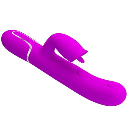 Comprar Pretty Love Vibrador Rabbit Con Licking Fucsia – 7 Modos De Estimulación Para Placer Dual-Noxtic