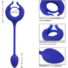 CALEXOTICS - ADMIRAL WEIGHTED PENIS RING BLUE