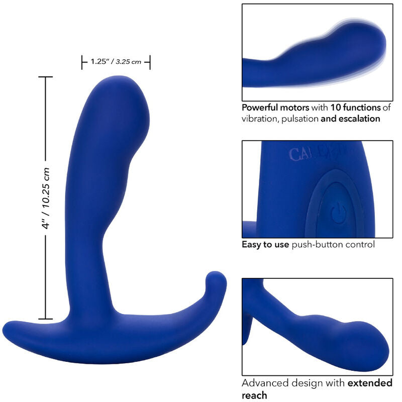 CALEXOTICS Admiral Curved Stimulator – Vibratore anale con design ergonomico per un comfort avanzato