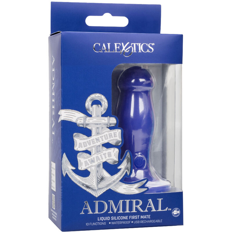 CALEXOTICS Admiral First Mate Anal Plug – Vibratore in silicone morbido per il piacere intimo