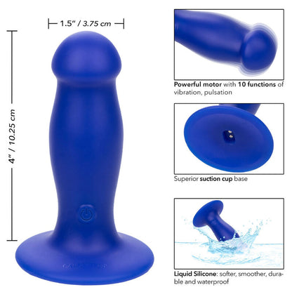 CALEXOTICS Admiral First Mate Anal Plug – Vibratore in silicone morbido per il piacere intimo