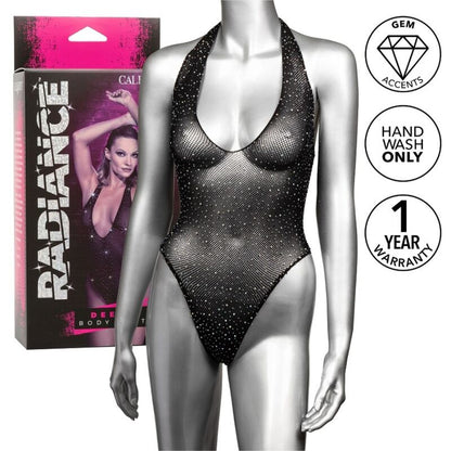 Comprar CALEXOTICS Radiance Body Con Escote En V Profundo – Lencería Elegante Con Detalles De Pedrería-Noxtic