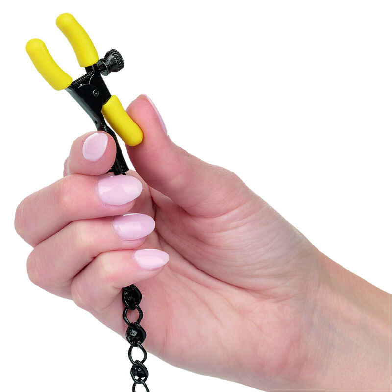 CALEXOTICS Boundless Pinzas Para Pezones – Estimulación Ajustable Con Cristales Brillantes