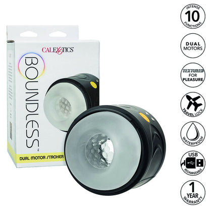 CALEXOTICS Boundless Doble Motor – Estimulador Vibratorio Impermeable Con Diseño De Doble Entrada