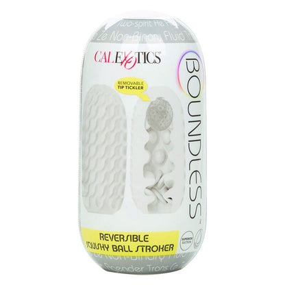 CALEXOTICS Boundless Stroker Soft Reversible Grey – Giocattolo versatile con design morbido per il piacere personale