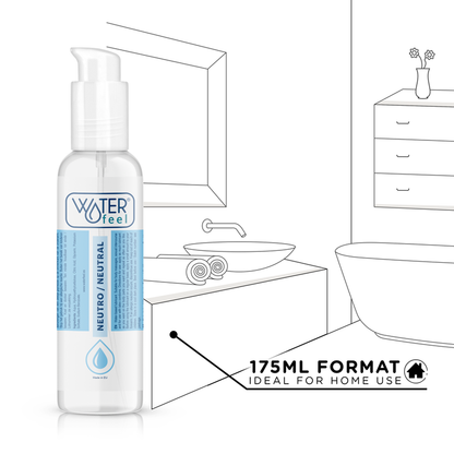 WATERFEEL Lubricante Natural 175 ML – Suave y Sedoso Con Base Agua Para Una Experiencia Placentera