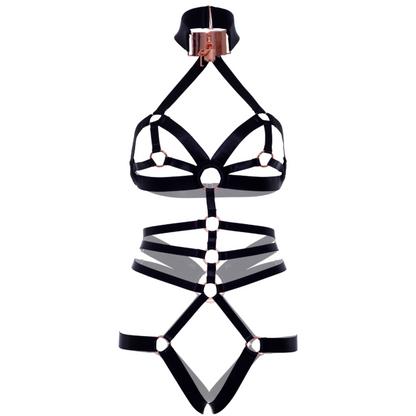 Comprar LEG AVENUE Arnes Body Elástico – Diseño Ajustable Con Gargantilla Elegante-Noxtic