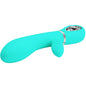 PRETTY LOVE Thomas Vibrador Punto G Multifunción Verde Agua – Silicona Suave Con 7 Funciones Para Placer Intenso