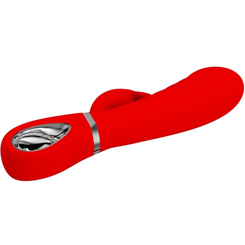 Pretty Love Prescott Vibrador Multifunción Rojo – Masajeador Suave Con Estimulación Dual