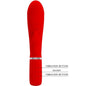 Pretty Love Prescott Vibrador Multifunción Rojo – Masajeador Suave Con Estimulación Dual