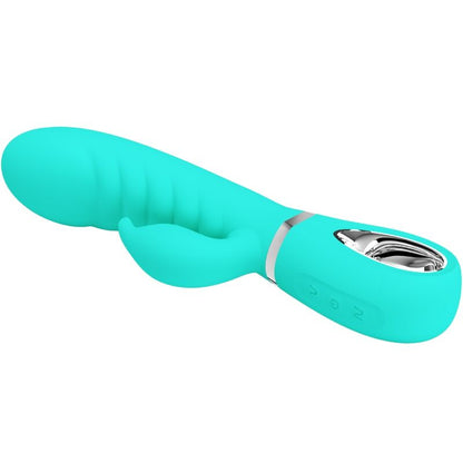 Pretty Love Prescott Vibrador Punto G Multifunción Verde Agua – Diseño Ergonómico Para Placer Interno Y Externo