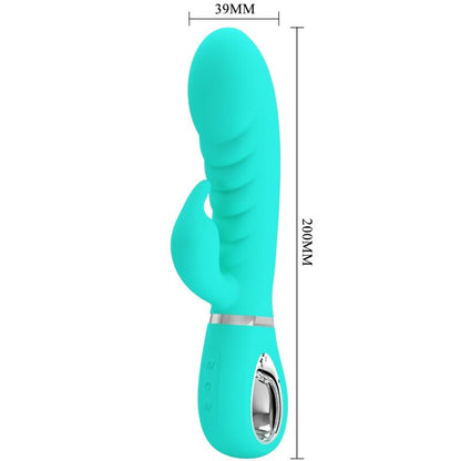 Pretty Love Prescott Vibrador Punto G Multifunción Verde Agua – Diseño Ergonómico Para Placer Interno Y Externo