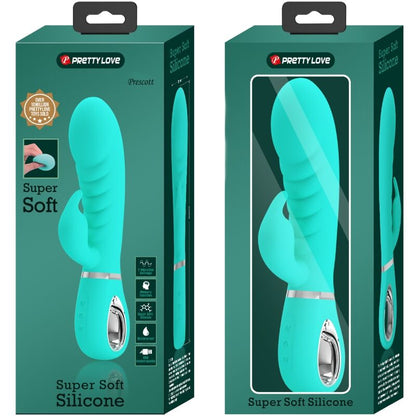 Comprar Pretty Love Prescott Vibrador Punto G Multifunción Verde Agua – Diseño Ergonómico Para Placer Interno Y Externo-Noxtic