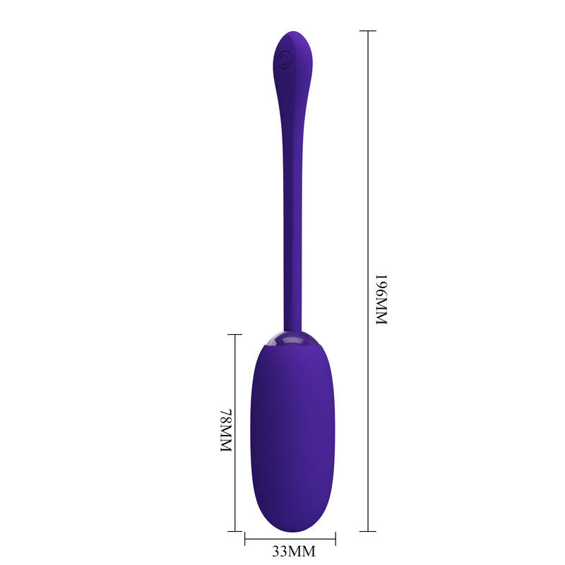 PRETTY LOVE Julius Huevo Vibrador Lila – Impermeable Y Recargable Para Placer Discreto