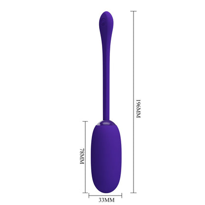 PRETTY LOVE Julius Huevo Vibrador Lila – Impermeable Y Recargable Para Placer Discreto