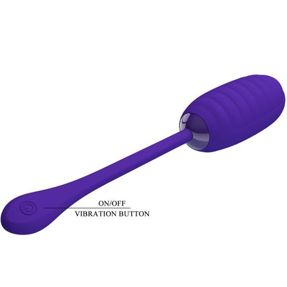 PRETTY LOVE Kirk Huevo Vibrador Recargable Lila – Diseño Discreto Con Libertad Sensorial