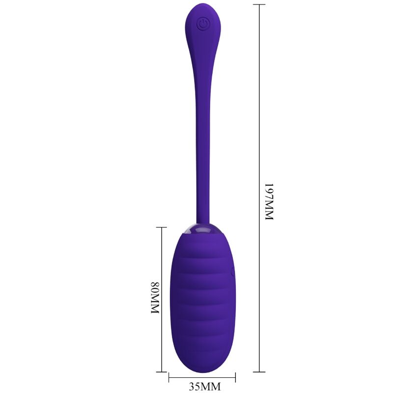 PRETTY LOVE Kirk Huevo Vibrador Recargable Lila – Diseño Discreto Con Libertad Sensorial