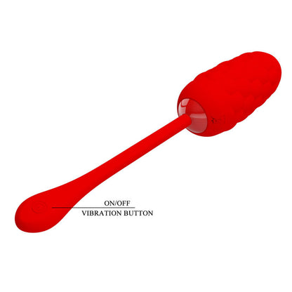 Comprar Pretty Love Huevo Vibrador Rojo – Textura Marina Con 12 Potentes Modos De Vibración-Noxtic