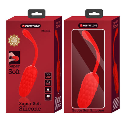 Comprar Pretty Love Huevo Vibrador Rojo – Textura Marina Con 12 Potentes Modos De Vibración-Noxtic
