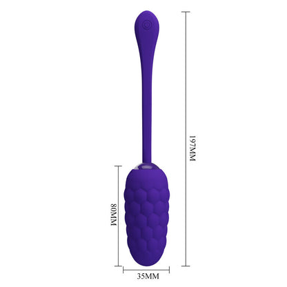 Comprar Pretty Love Huevo Vibrador Lila – Diseño Con Textura Marina Y 12 Funciones De Vibración-Noxtic
