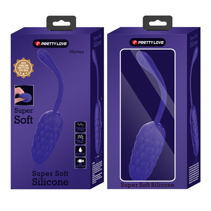 Comprar Pretty Love Huevo Vibrador Lila – Diseño Con Textura Marina Y 12 Funciones De Vibración-Noxtic
