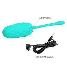 Comprar PRETTY LOVE Huevo Vibrador Verde Agua – Diseño Texturizado Recargable Para Placer Sensorial-Noxtic