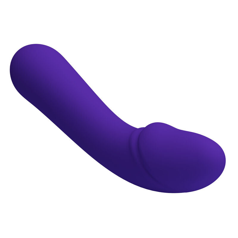 PRETTY LOVE Cetus Vibratore Viola Ricaricabile – Design Ergonomico con Silicone Morbido per un Piacere Intenso