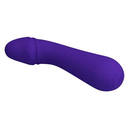 PRETTY LOVE Cetus Vibratore Viola Ricaricabile – Design Ergonomico con Silicone Morbido per un Piacere Intenso