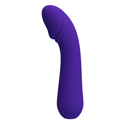 PRETTY LOVE Cetus Vibratore Viola Ricaricabile – Design Ergonomico con Silicone Morbido per un Piacere Intenso