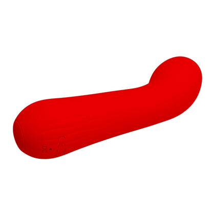 PRETTY LOVE Faun Vibrador Recargable Rojo – Diseño Curvado Para Placer Óptimo