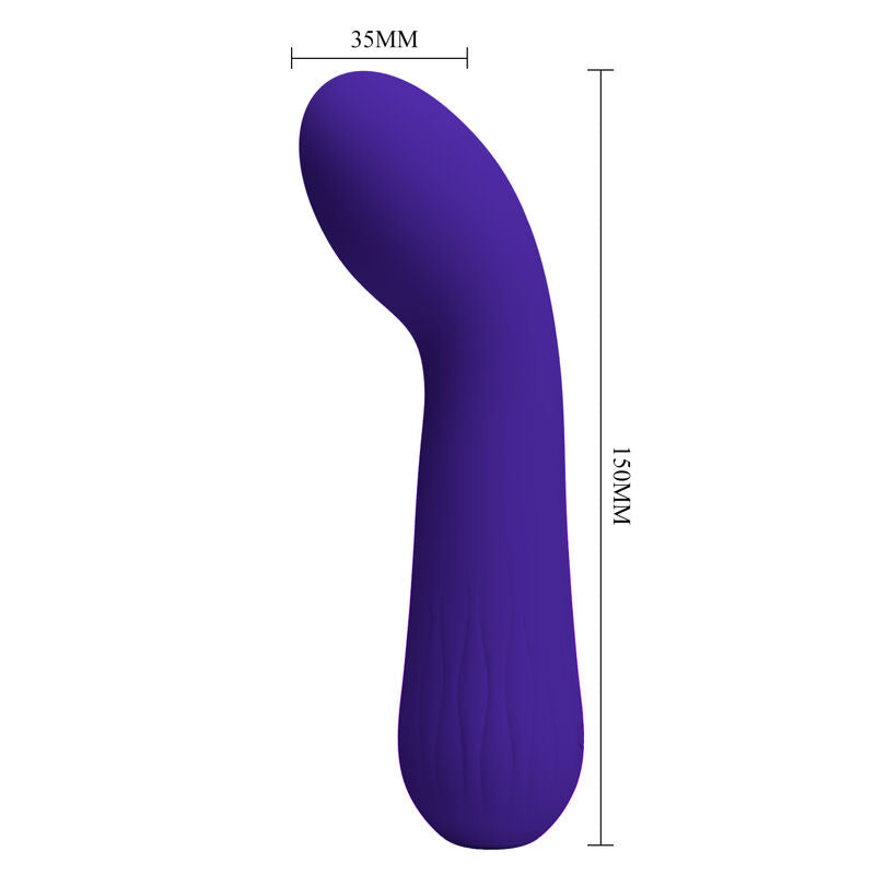 Pretty Love Faun Vibratore Viola Ricaricabile – Design Ergonomico con Silicone Medico per un Piacere Intenso