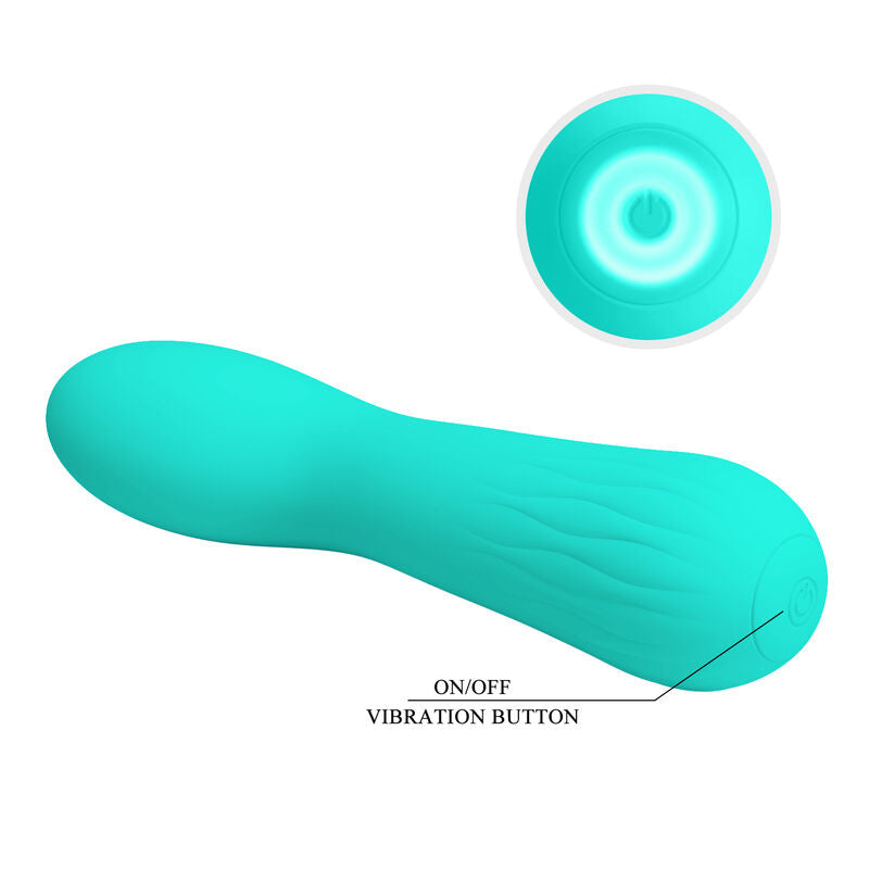 PRETTY LOVE Faun Vibrador Recargable Verde Agua – Diseño Ergonómico Para Placer Personal