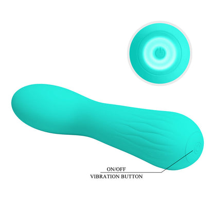 PRETTY LOVE Faun Vibrador Recargable Verde Agua – Diseño Ergonómico Para Placer Personal