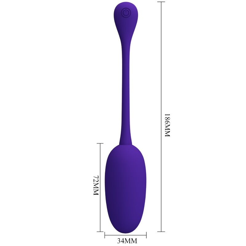 Pretty Love Knucker Uovo Vibrante Ricaricabile Viola – Silicone Ipoallergenico con Design Ergonomico