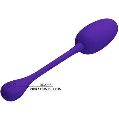 Pretty Love Knucker Uovo Vibrante Ricaricabile Viola – Silicone Ipoallergenico con Design Ergonomico