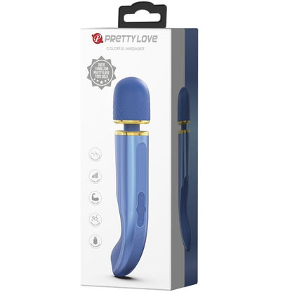 PRETTY LOVE Masajeador 7 Modos Vibración Azul – Diseño Ergonómico Para Una Experiencia Sensorial Superior