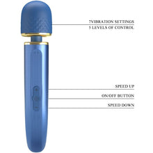 Comprar PRETTY LOVE Masajeador 7 Modos Vibración Azul – Diseño Ergonómico Para Una Experiencia Sensorial Superior-Noxtic