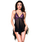 Comprar Chilirose CR 4074 Babydoll Violeta y Negro S M – Diseño Elegante Con Corte Sensual Para Comodidad Diaria-Noxtic