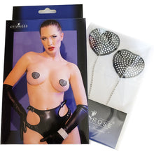 CHILIROSE CR 4662 Cubrepezones Plateado Y Negro – Accesorio Elegante Para Estilo Sensual