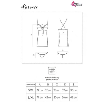 Livco Corsetti Fashion Karonin LC 90628 Falda y Panty Negro – Conjunto Elegante Para Comodidad Y Estilo Diario