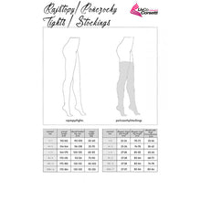 LIVCO CORSETTI FASHION - LAMEAN LC XG044 BLACK TIGHTS ONE SIZE