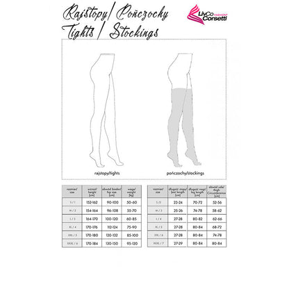 Livco Corsetti Fashion Lamean LC XG044 Collant Neri – Design Elegante per Esaltare la Figura Femminile