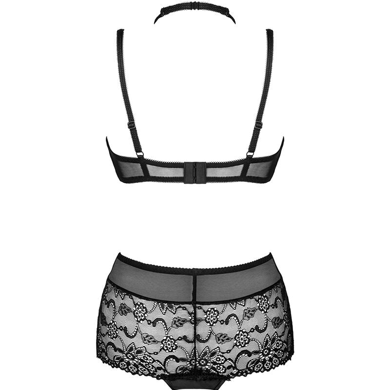 Livco Corsetti Fashion Sujetador Y Panty Negro – Conjunto Elegante Para Comodidad Y Estilo