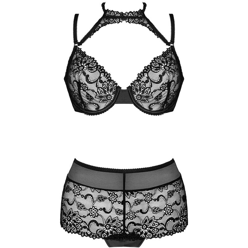 Livco Corsetti Fashion Sujetador Y Panty Negro – Conjunto Elegante Para Comodidad Y Estilo