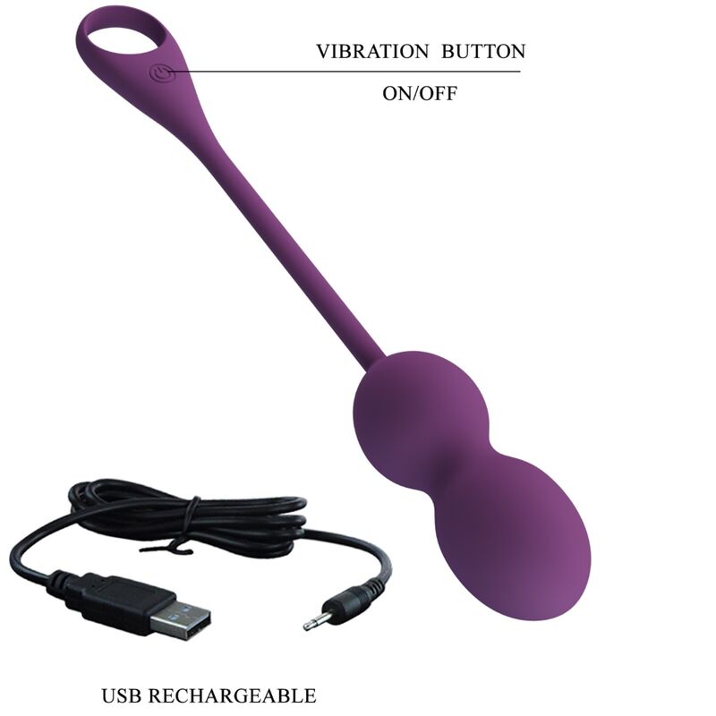 Palline di Kegel Pretty Love Elvira Viola – Palline di Kegel telecomandate per il benessere sessuale