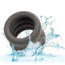 CALEXOTICS - ALPHA BLACK DOUBLE SCROTUM EXTENSION RING