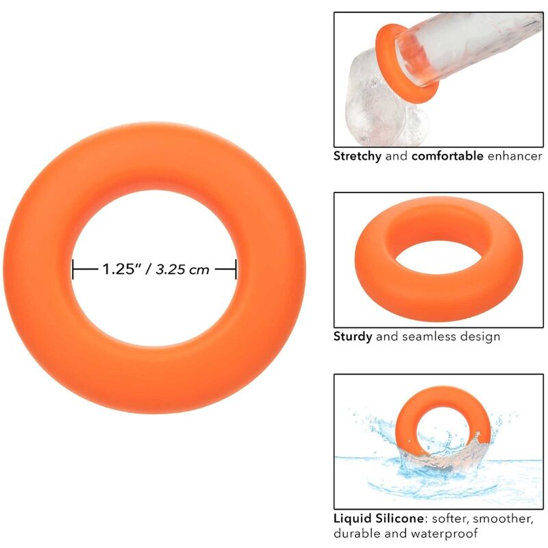 CALEXOTICS - ALPHA RING PROLONG LARGE ORANGE